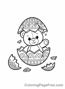 Easter Egg coloring page - Egg Surprise Reveal