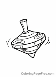 Easy coloring page - Spinning top