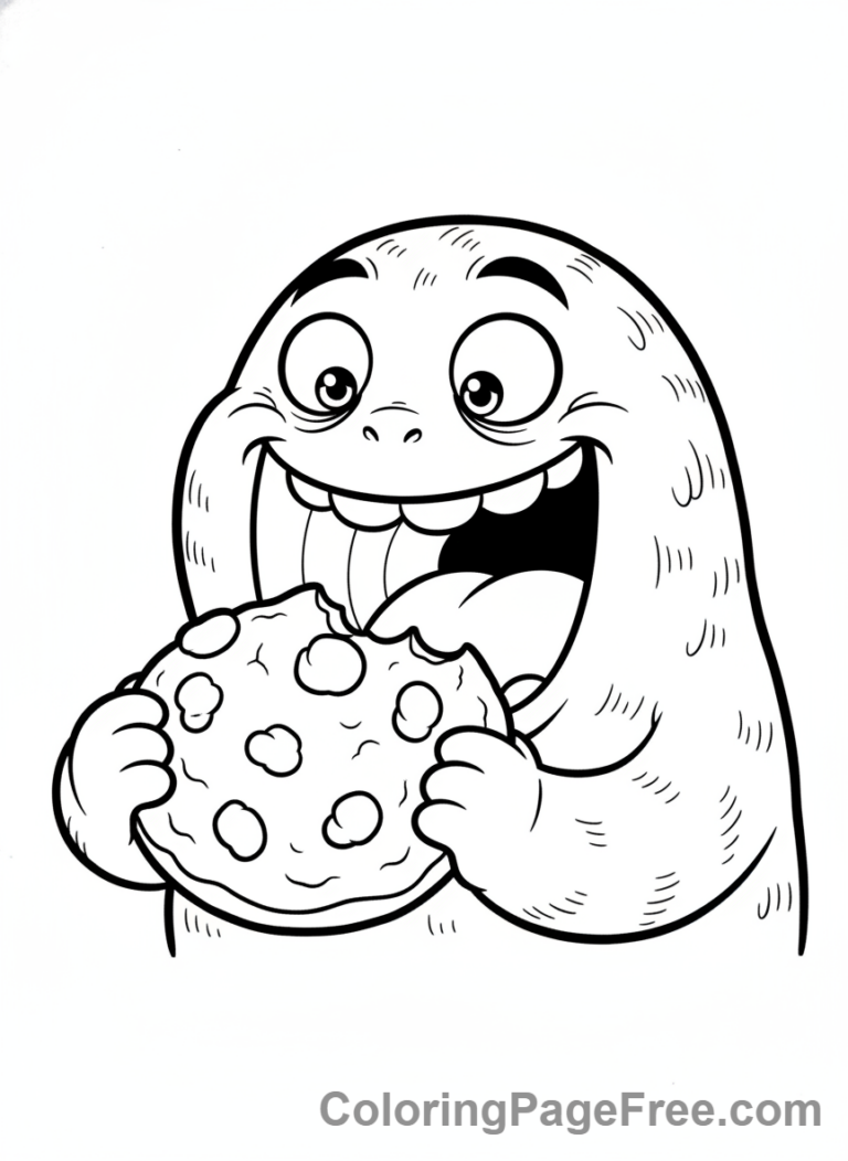 Garten Of Banban coloring page - Jumbo Josh eating