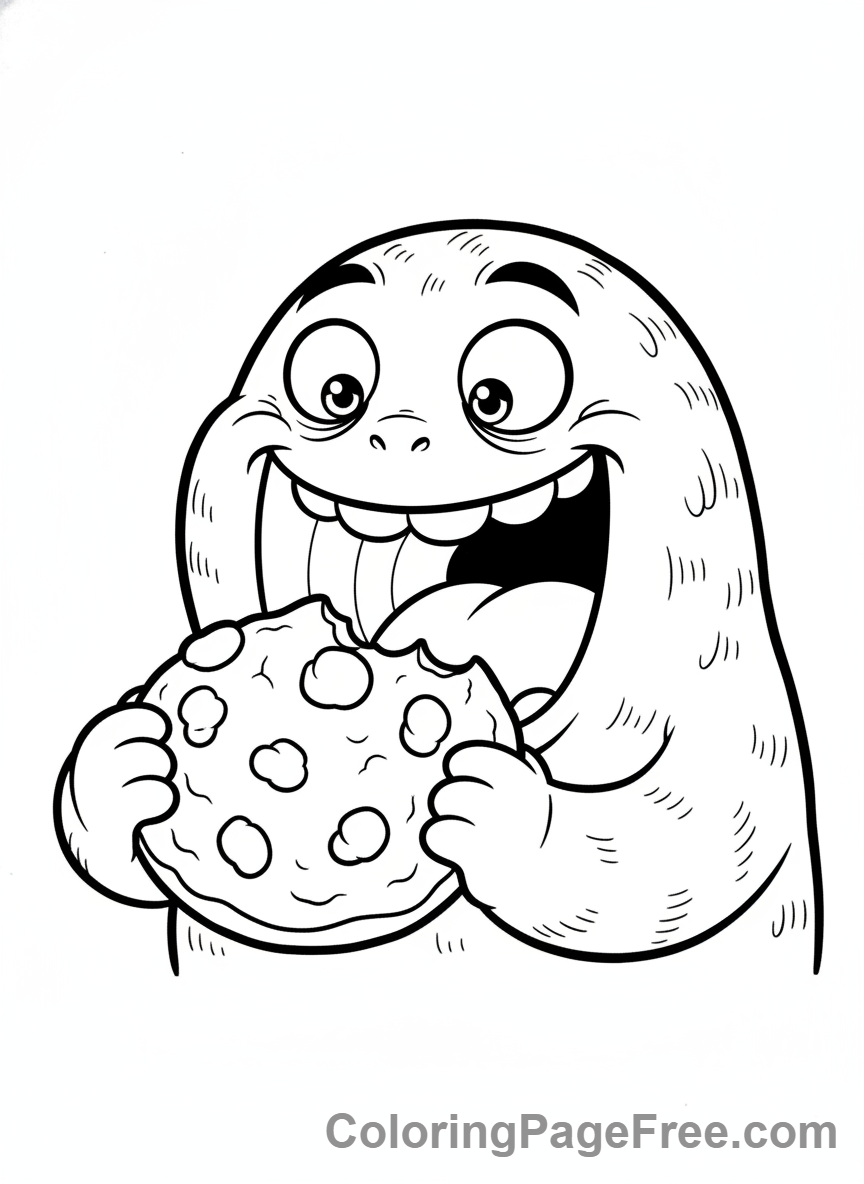 Garten Of Banban coloring page - Jumbo Josh eating