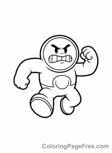 Garten Of Banban coloring page - Jumbo Josh running