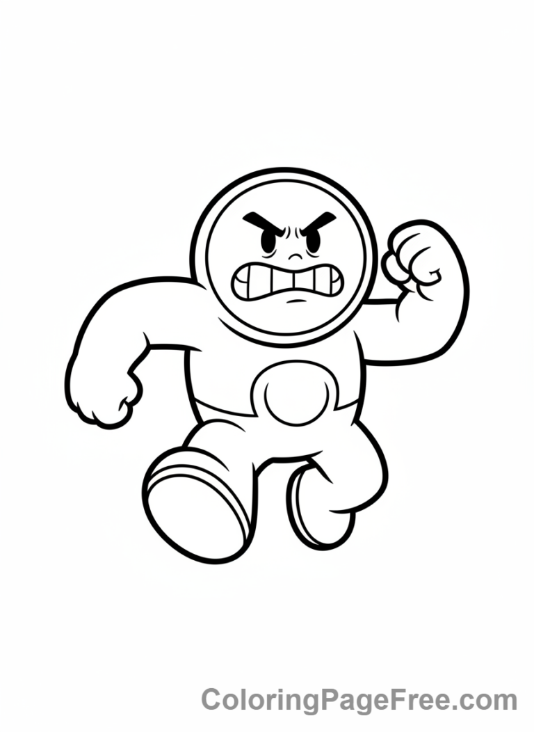 Garten Of Banban coloring page - Jumbo Josh running