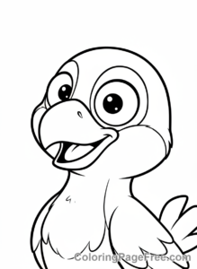 Garten Of Banban coloring page - Opila Bird curious