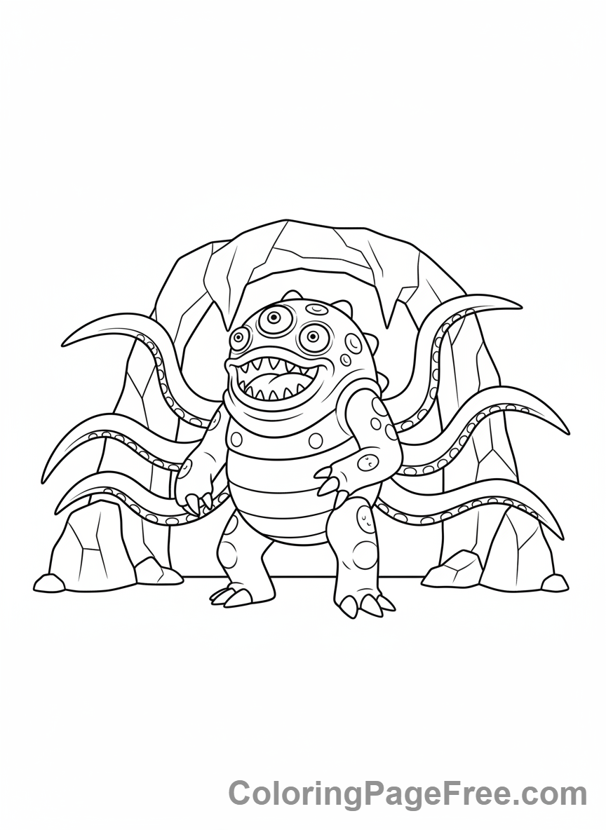 Garten Of Banban coloring page - Stinger Flynn standing