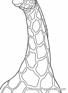 Giraffe coloring page - Giraffe Neck Patterns