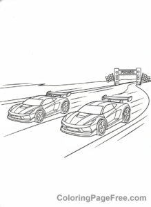 Hot Wheels coloring page - Hot Wheels race cars