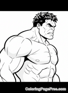 Hulk coloring page - Hulk profile view