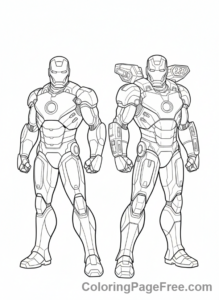 Iron Man coloring page - Iron Man War Machine