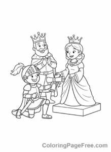 Knight coloring page - Knight Award Ceremony
