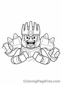 Lego Ninjago coloring page - Garmadon evil laugh