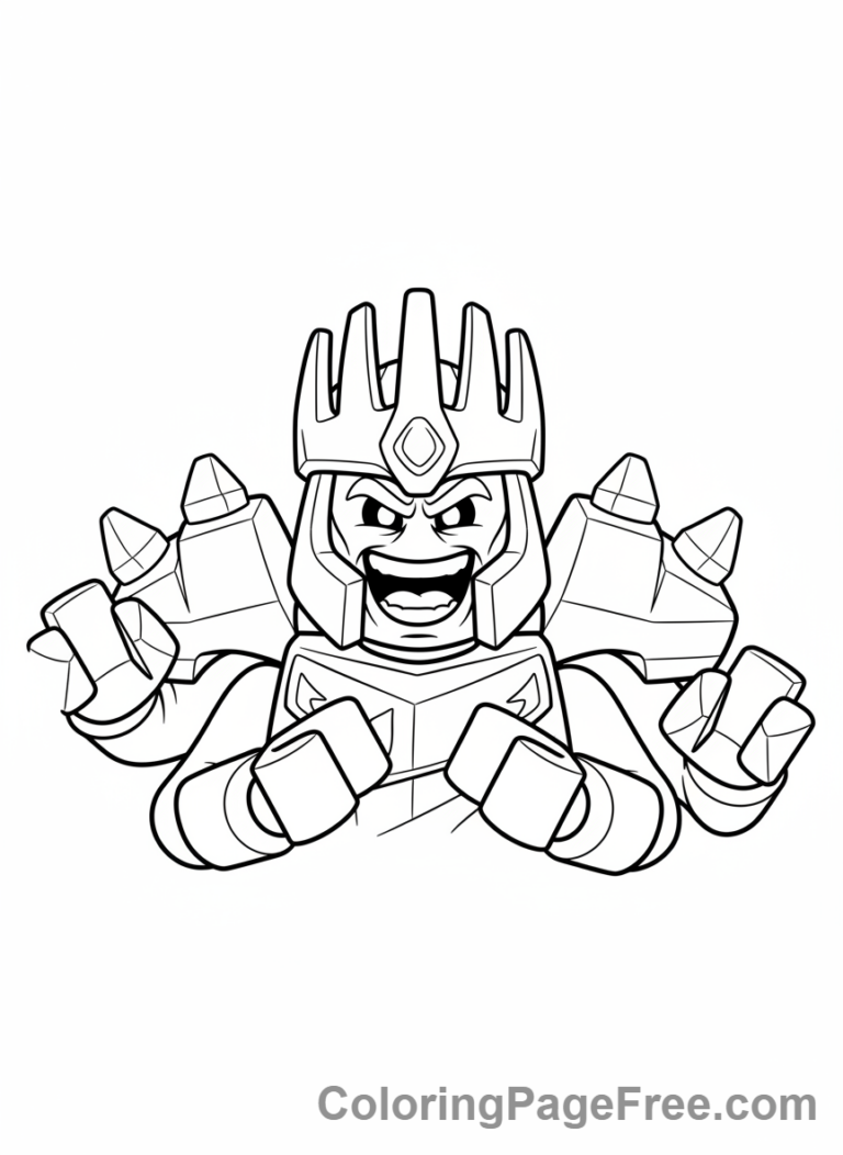 Lego Ninjago coloring page - Garmadon evil laugh