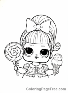 Lol Surprise coloring page - Bon Bon sweet treat