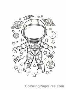 Lol Surprise coloring page - Cosmic Nova space