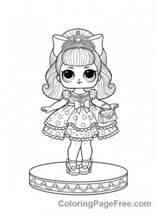 Lol Surprise coloring page - Fancy fashion show