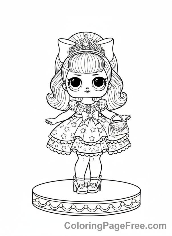 Lol Surprise coloring page - Fancy fashion show