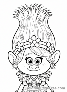 Poppy Playtime coloring page - Poppy doll looking