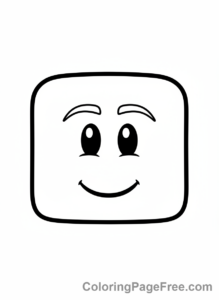 Roblox coloring page - Roblox Avatar Face