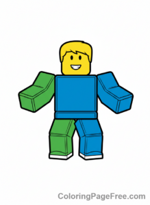 Roblox coloring page - Roblox Noob Standing