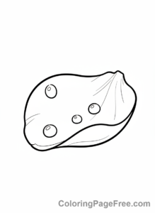 Rose coloring page - Dew drops rose