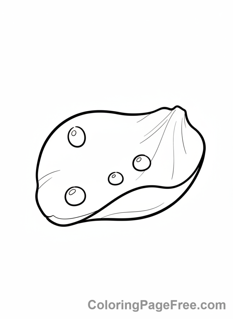 Rose coloring page - Dew drops rose