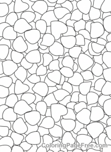 Rose coloring page - Rose petal pattern