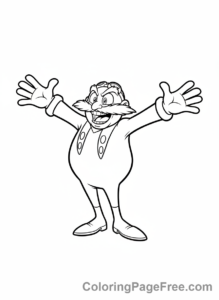 Sonic coloring page - Dr Eggman laughing