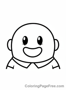 Stumble Guys coloring page - Happy Stumble Guy