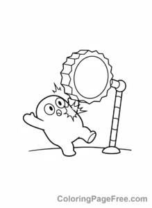 Stumble Guys coloring page - Stumble Guy hit