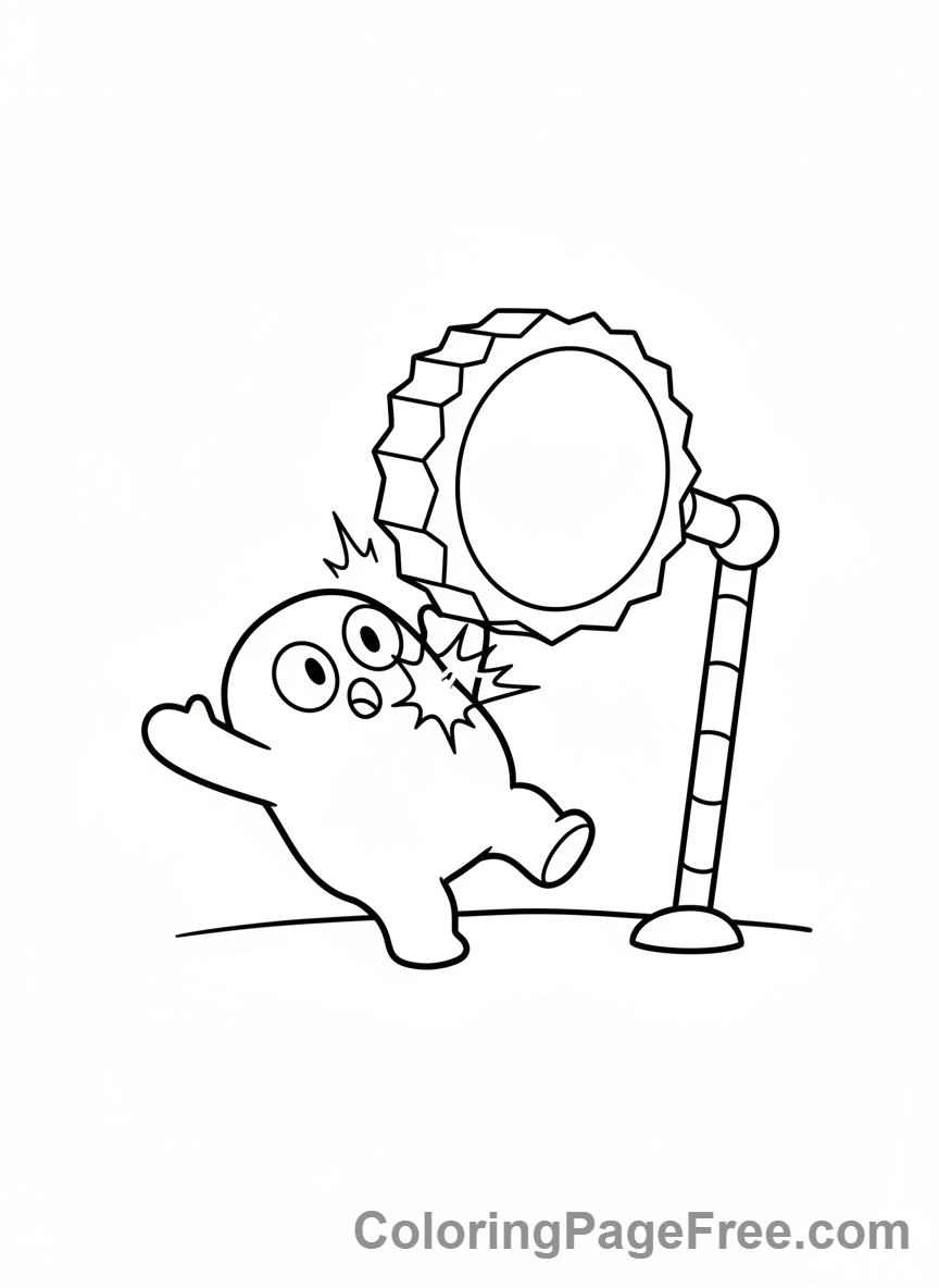 Stumble Guys coloring page - Stumble Guy hit