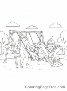 Teacher Appreciation coloring page - Teacher playground fun