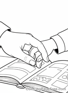 Teachers coloring page - Teacher helps student