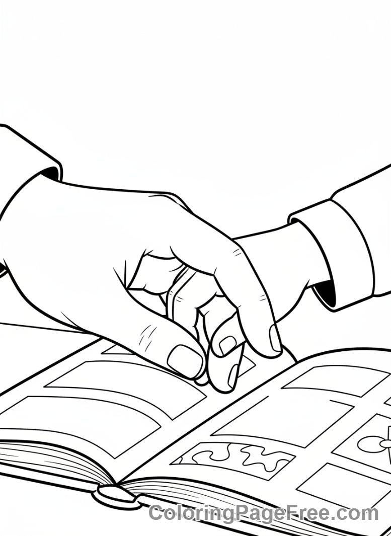 Teachers coloring page - Teacher helps student