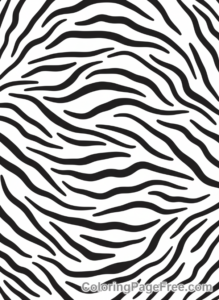 Tiger coloring page - Tiger stripes pattern