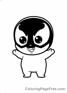 Venom coloring page - Cute Chibi Venom